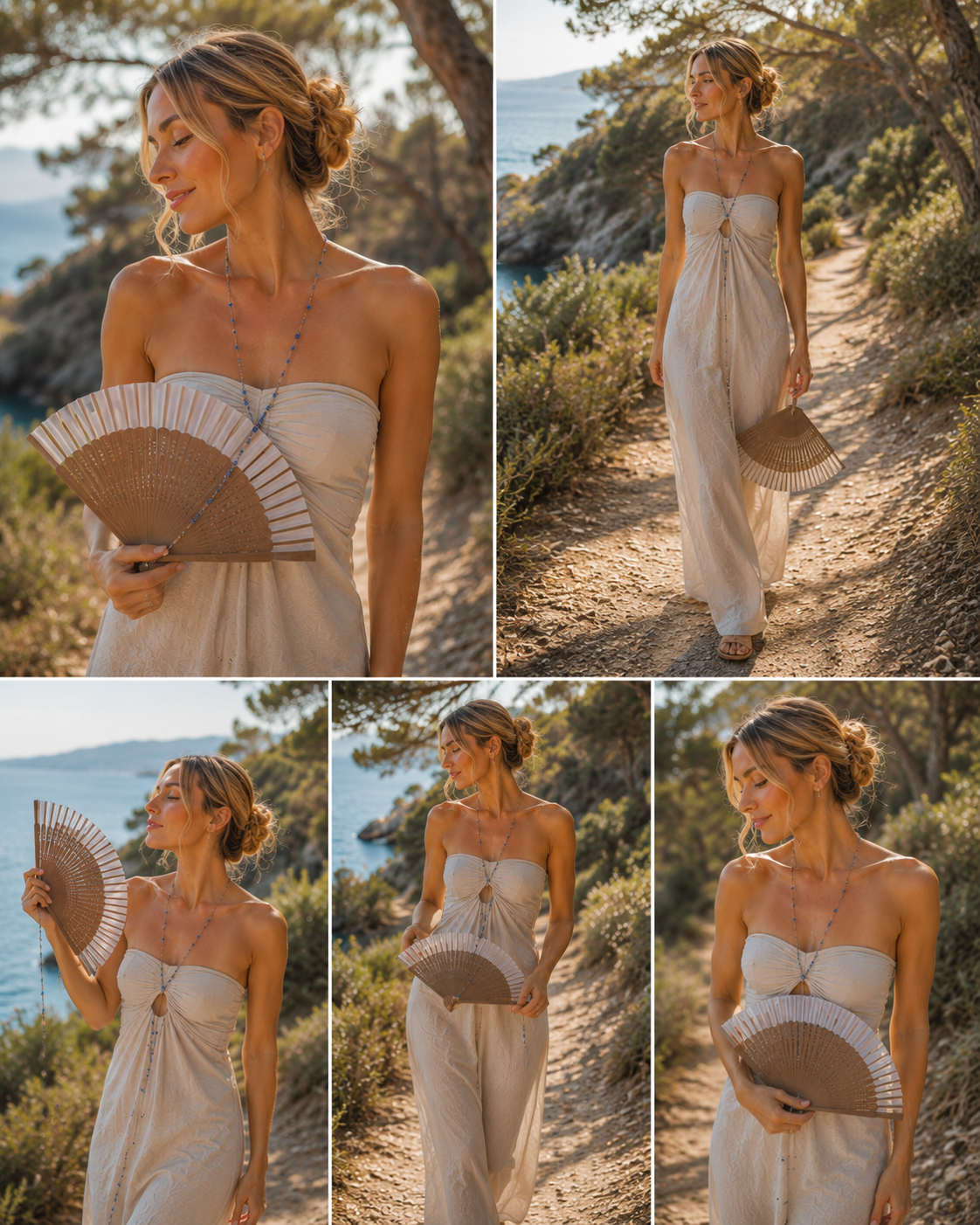 Abanico de Mano de Bambú y Tela – Elegancia Natural y Estilo Minimalista (copia)